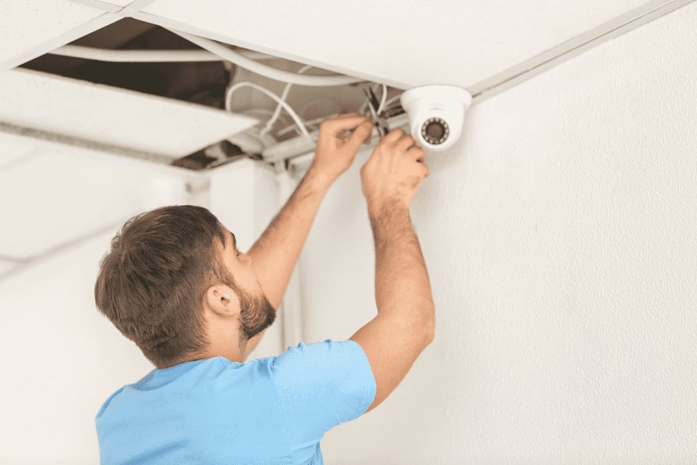 wiring a security camera