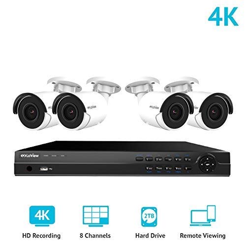 LaView 8 Channel Ultra HD 4K Home Security Camera System for Black friday sale and deal with 4 8MP IP Bullet Cameras LaView 8 Channel Ultra HD 4K Home Security Camera System for Black friday sale and deal with 4 8MP IP Bullet Cameras