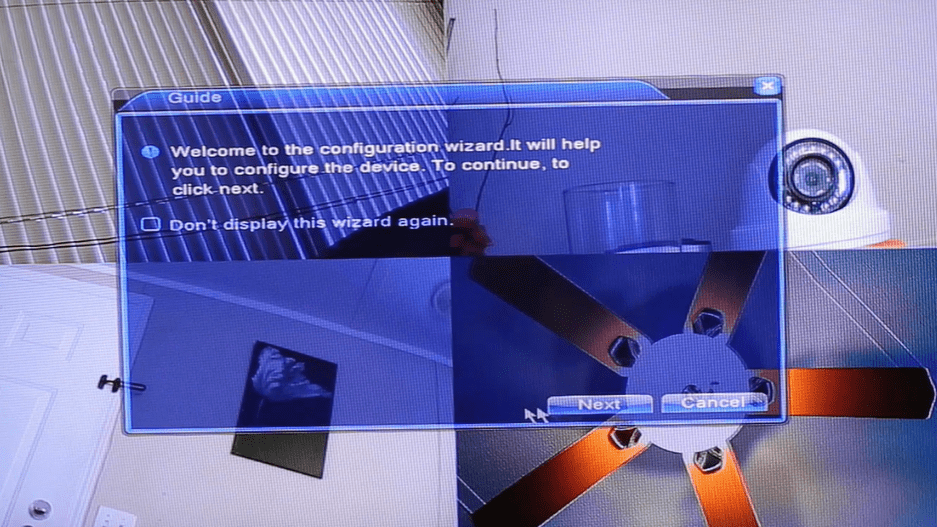 create an interface for your wired surveillance system
