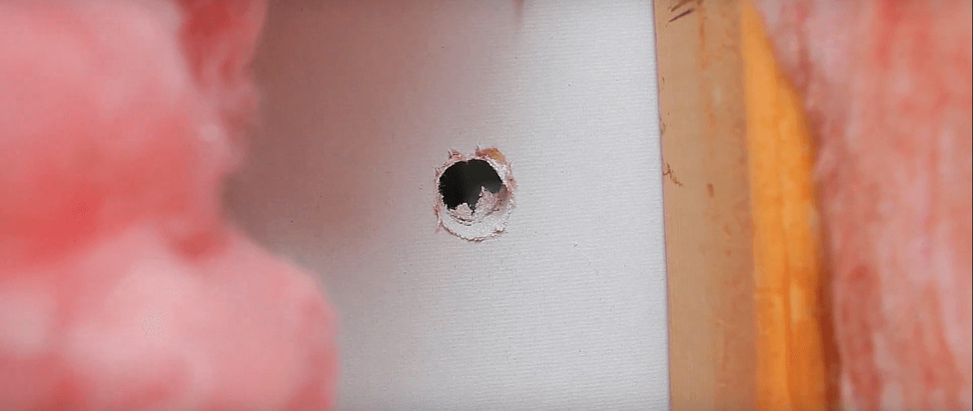 drilling a hole to fix a wireless security camera drilling a hole to fix a wireless security camera