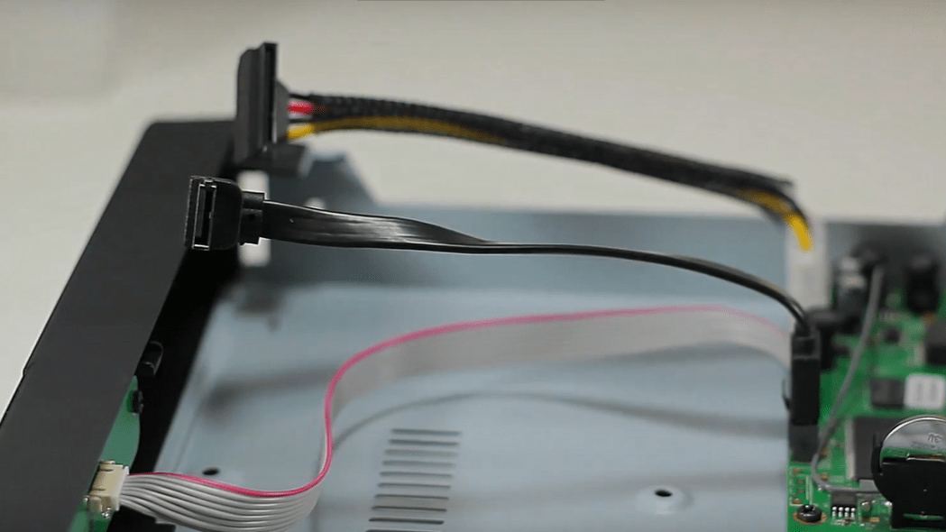setting the recording device for hard wired security cameras