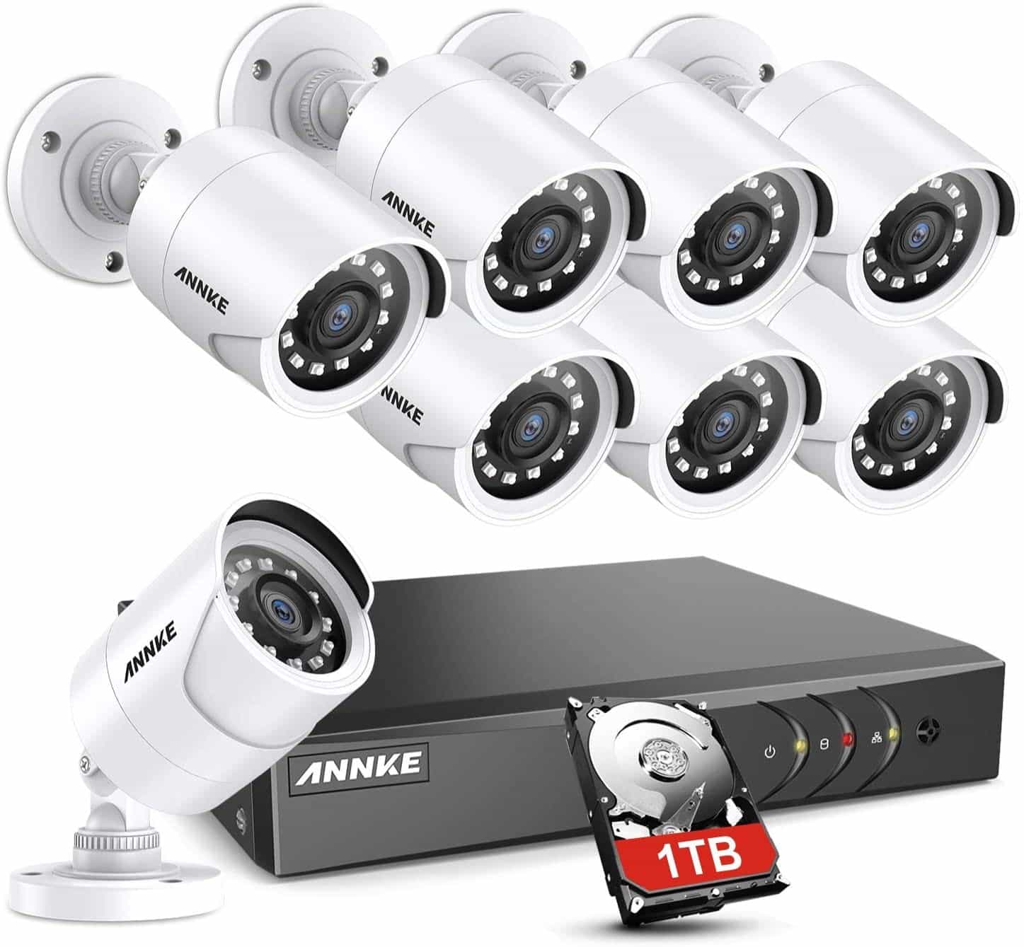 Annkee 5MP lite 8CH parking lot security camera system